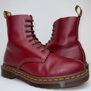 Dr. Martens Oxblood Red MIE Quilon Leather 1460 England Lace Up Boots UK 5